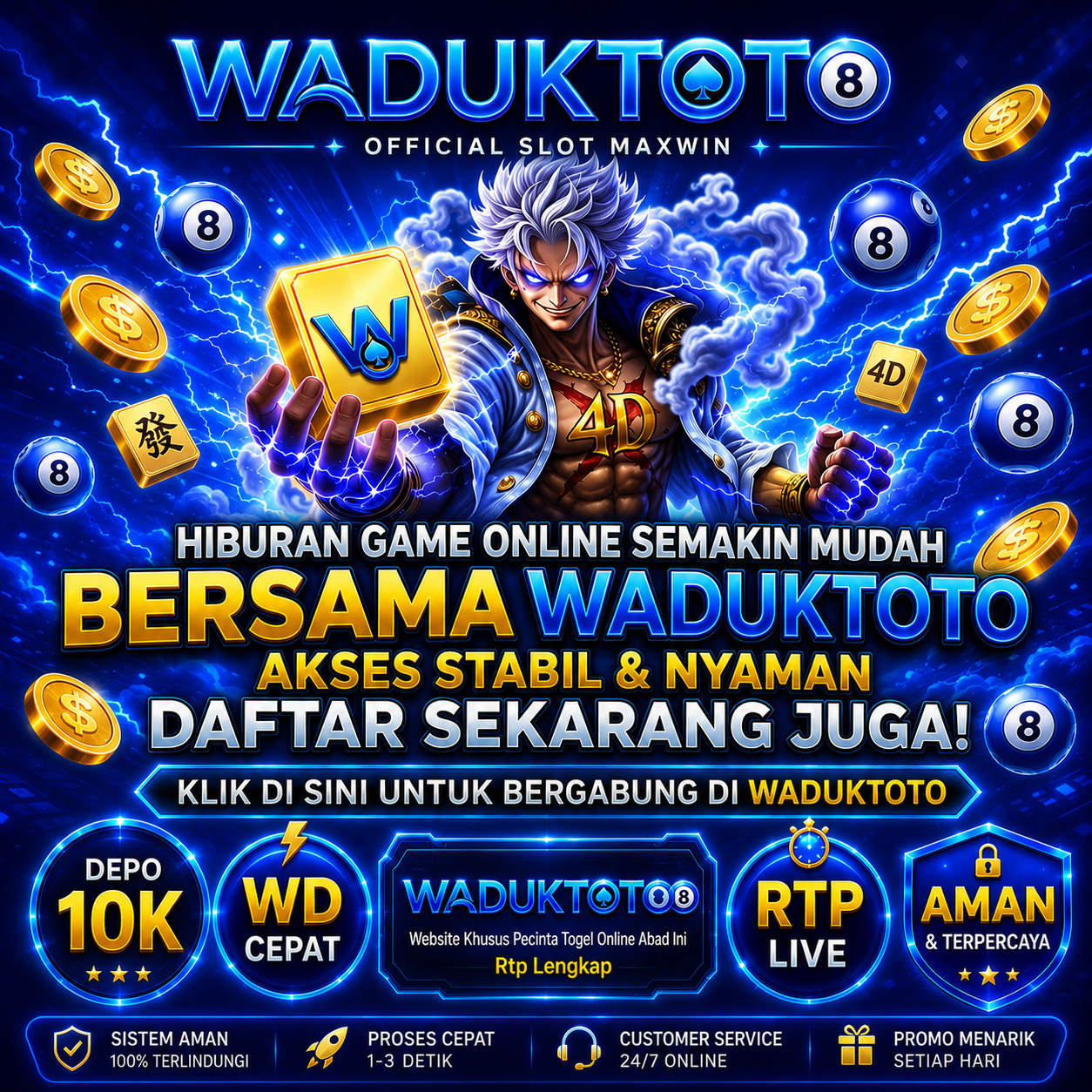 WADUKTOTO Platform Slot Maxwin Terbaru dengan Sensasi Jackpot di Setiap Putaran