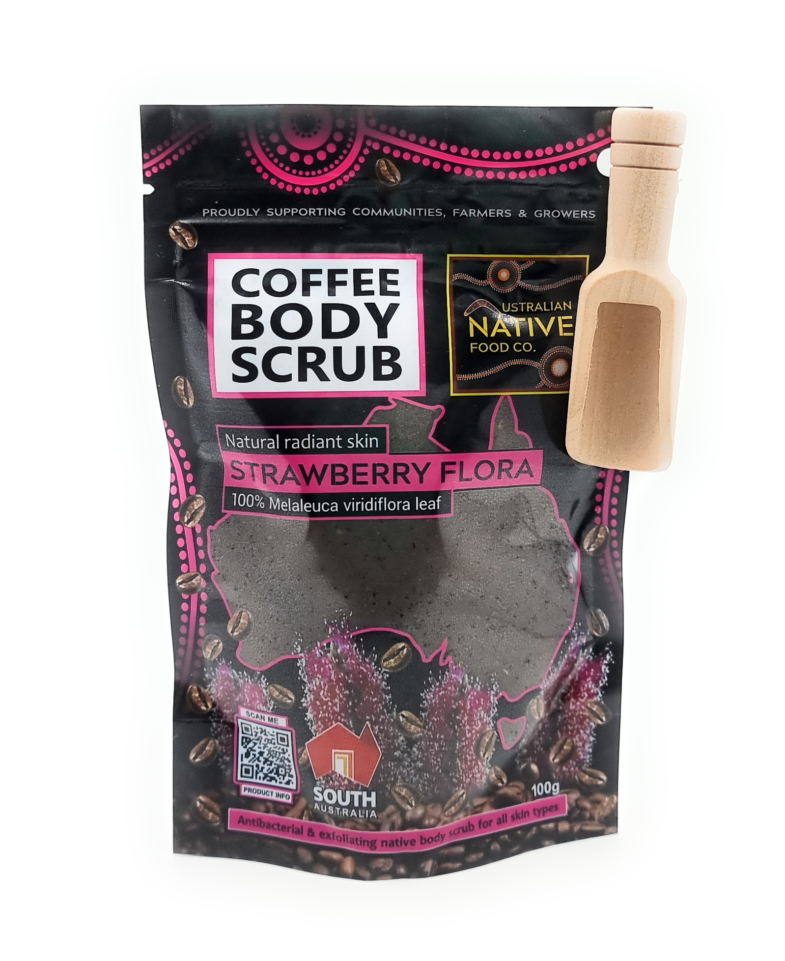 Strawberry Flora & Coffee Body Scrub 100g